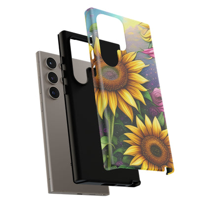 Whimsical Sunflower & Rose Garden - Samsung Galaxy Series Case