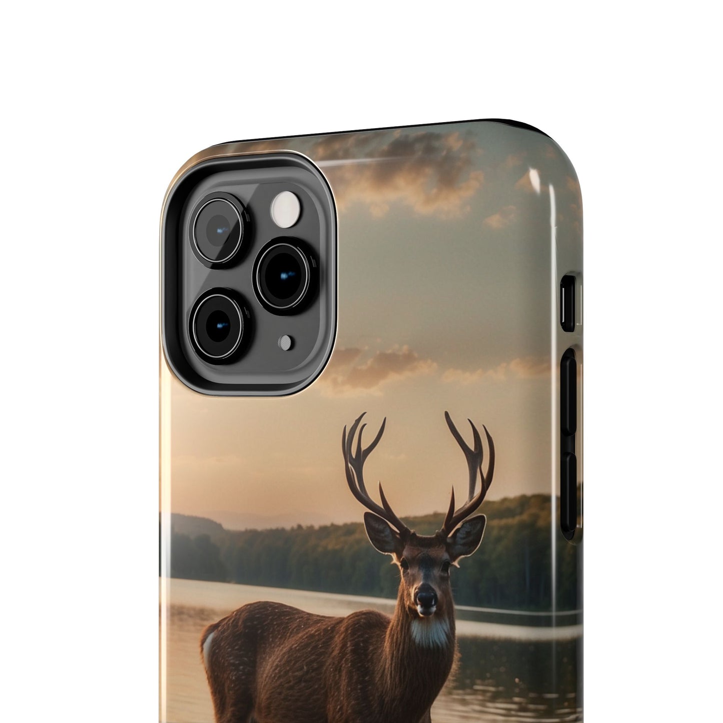 Majestic Stag at Sunset – iPhone Case