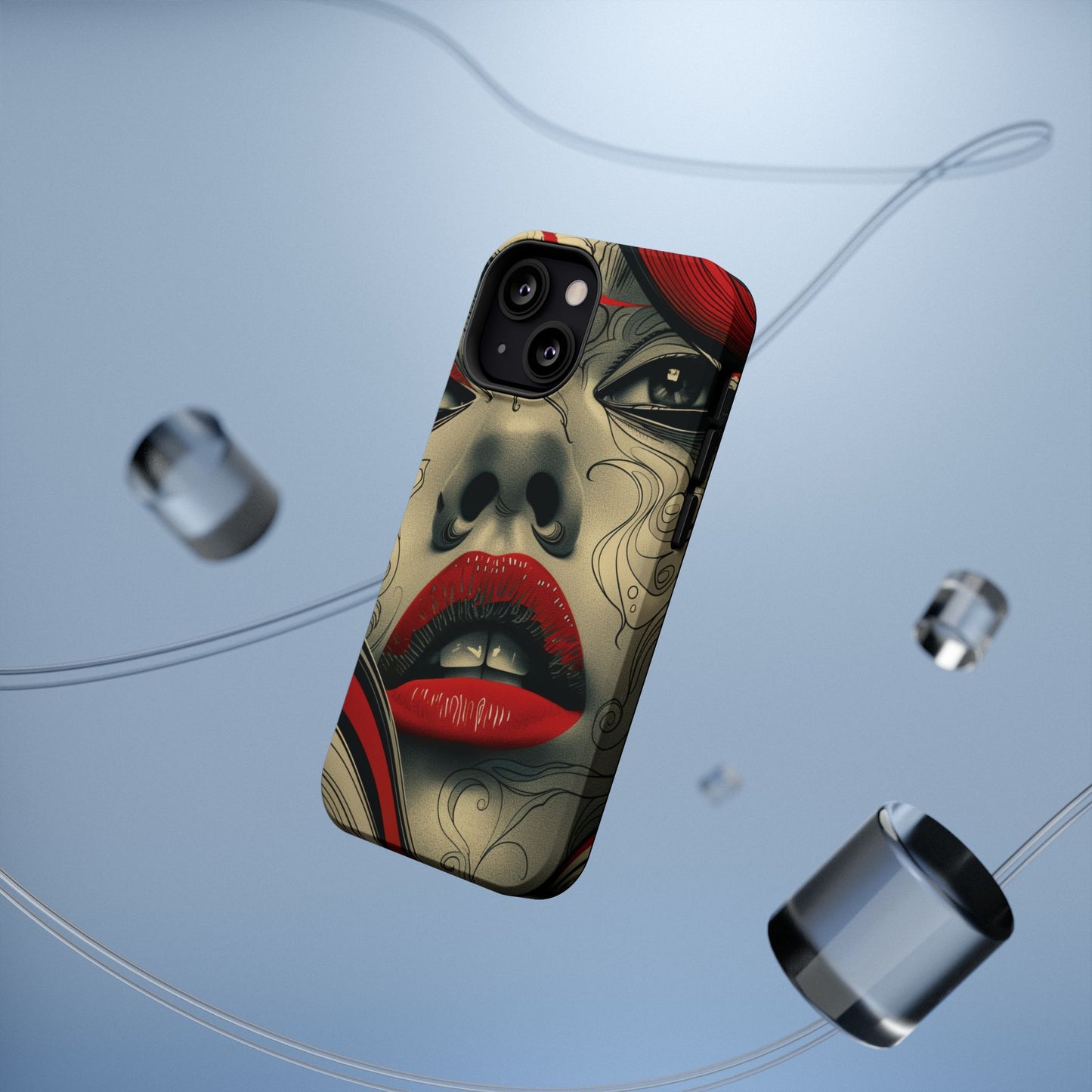 Bold Beauty Red Lips iPhone Case