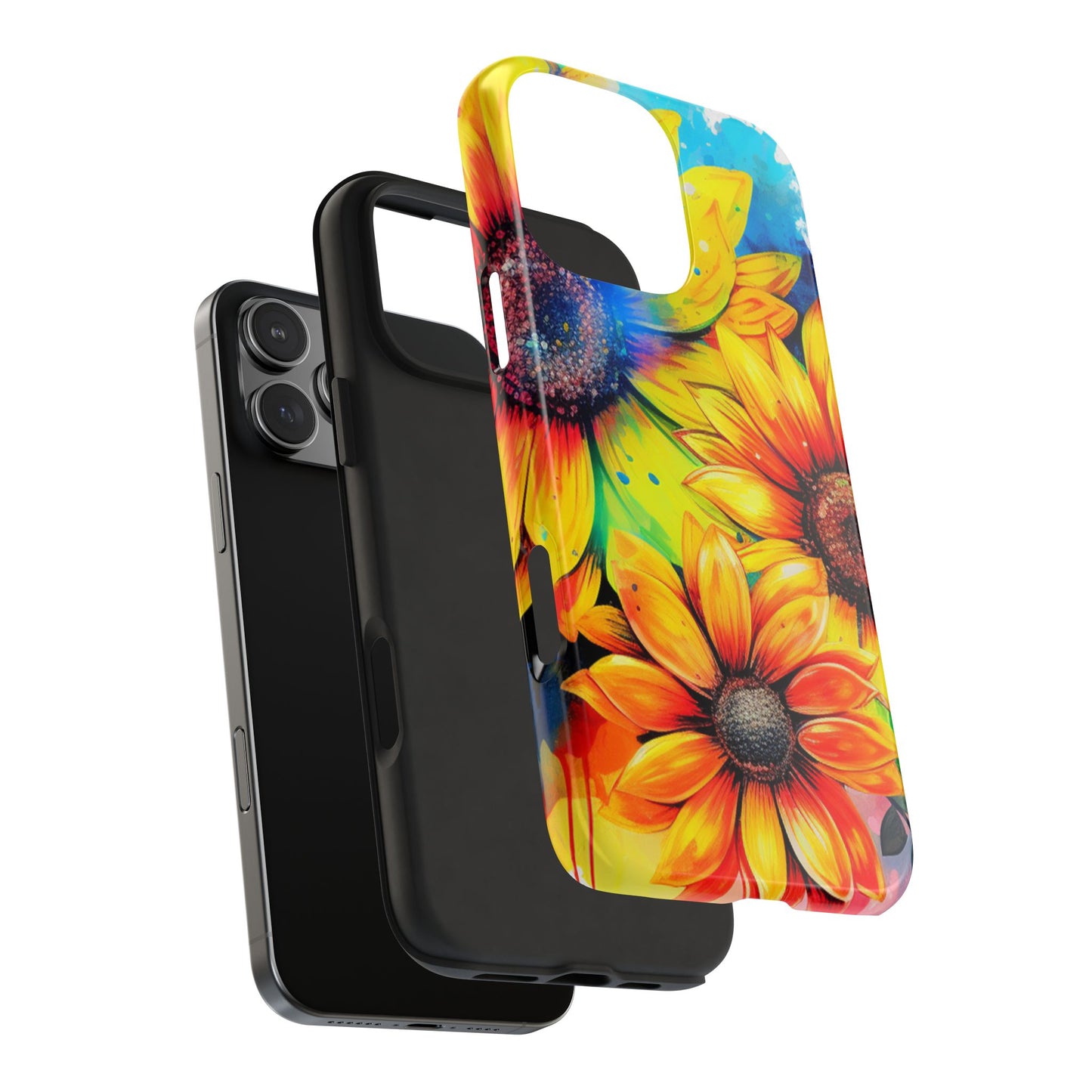 Vibrant Sunflower Splash - iPhone Series Case