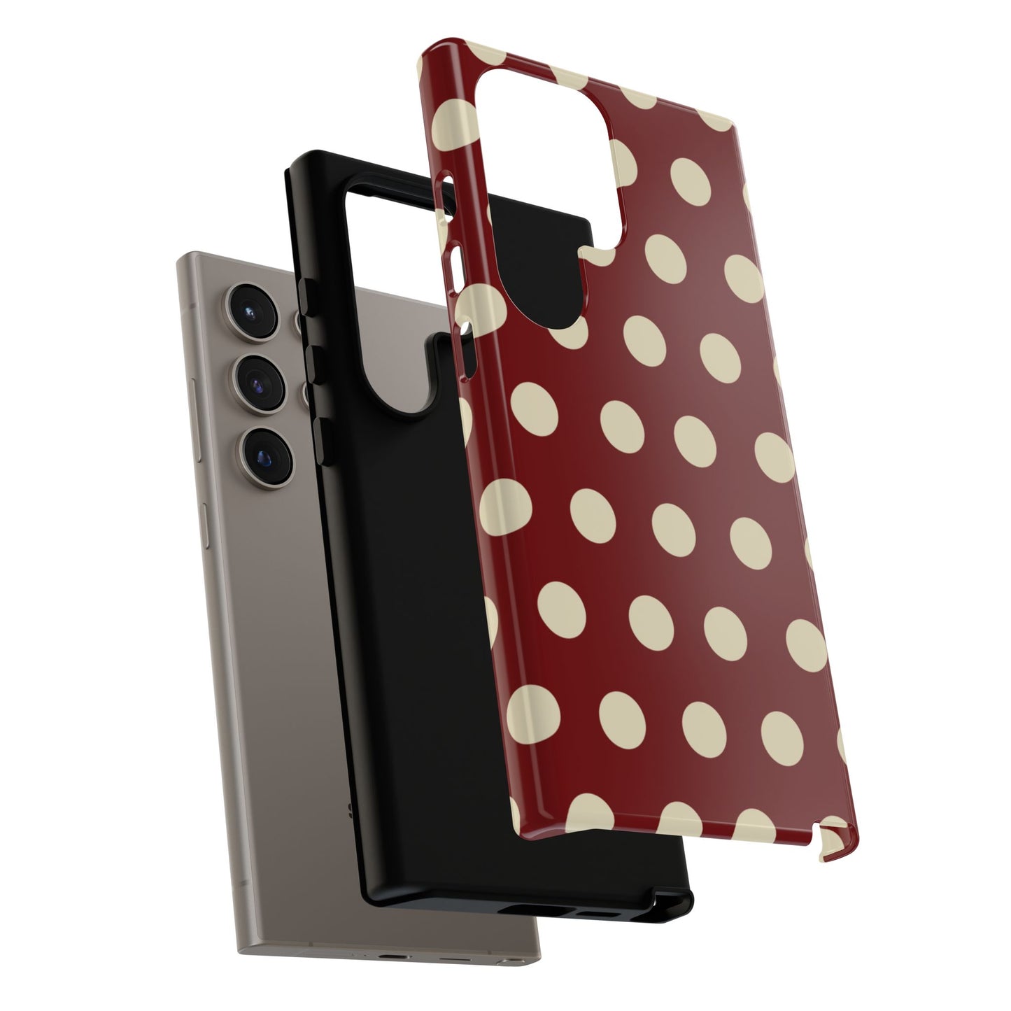 Classic Red & Cream Polka Dots - Samsung Galaxy Case