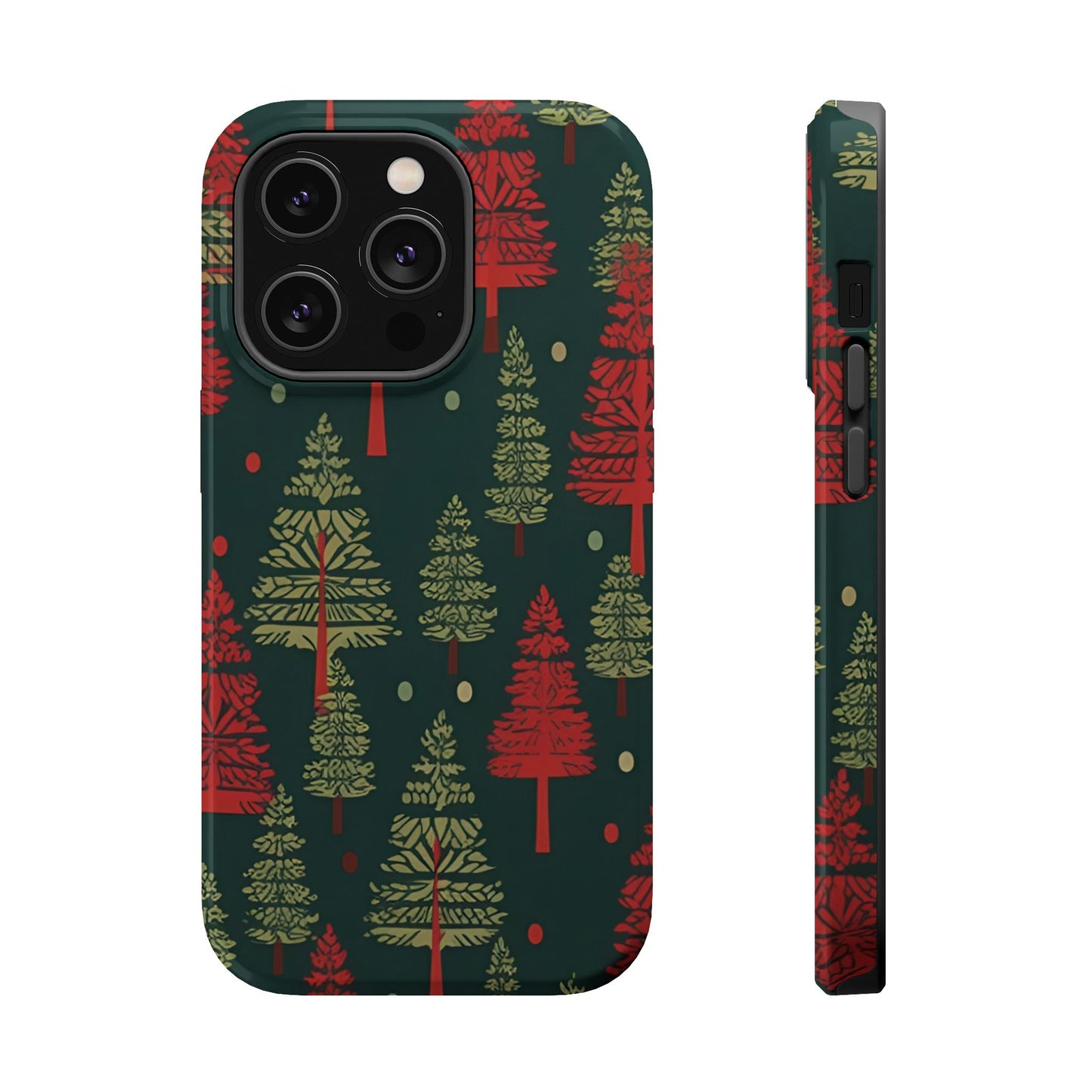 Retro Christmas Trees Pattern -  MagSafe iPhone Series Case