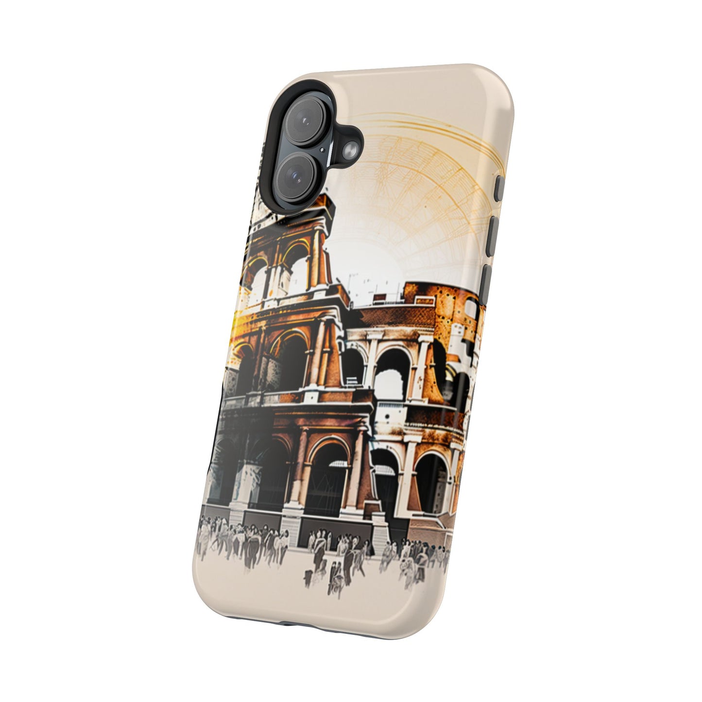 Rome Colosseum MagSafe iPhone Case - Italian Landmark with Wireless Charging Compatibility