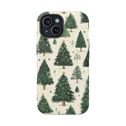 Festive Christmas Tree Forest Pattern – MagSafe iPhone Series Case