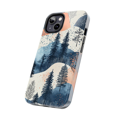 Winter Forest Samsung Galaxy Case | Watercolor Pine Trees