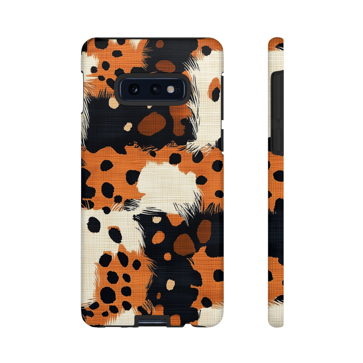 Cheetah Plaid Samsung Case – Brown & Black Pattern