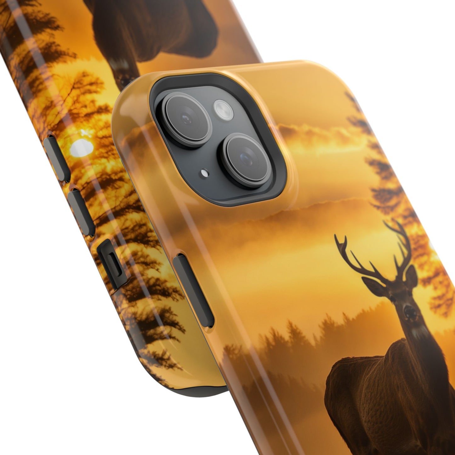 Sunset Majesty: Regal Stag – MagSafe iPhone Case