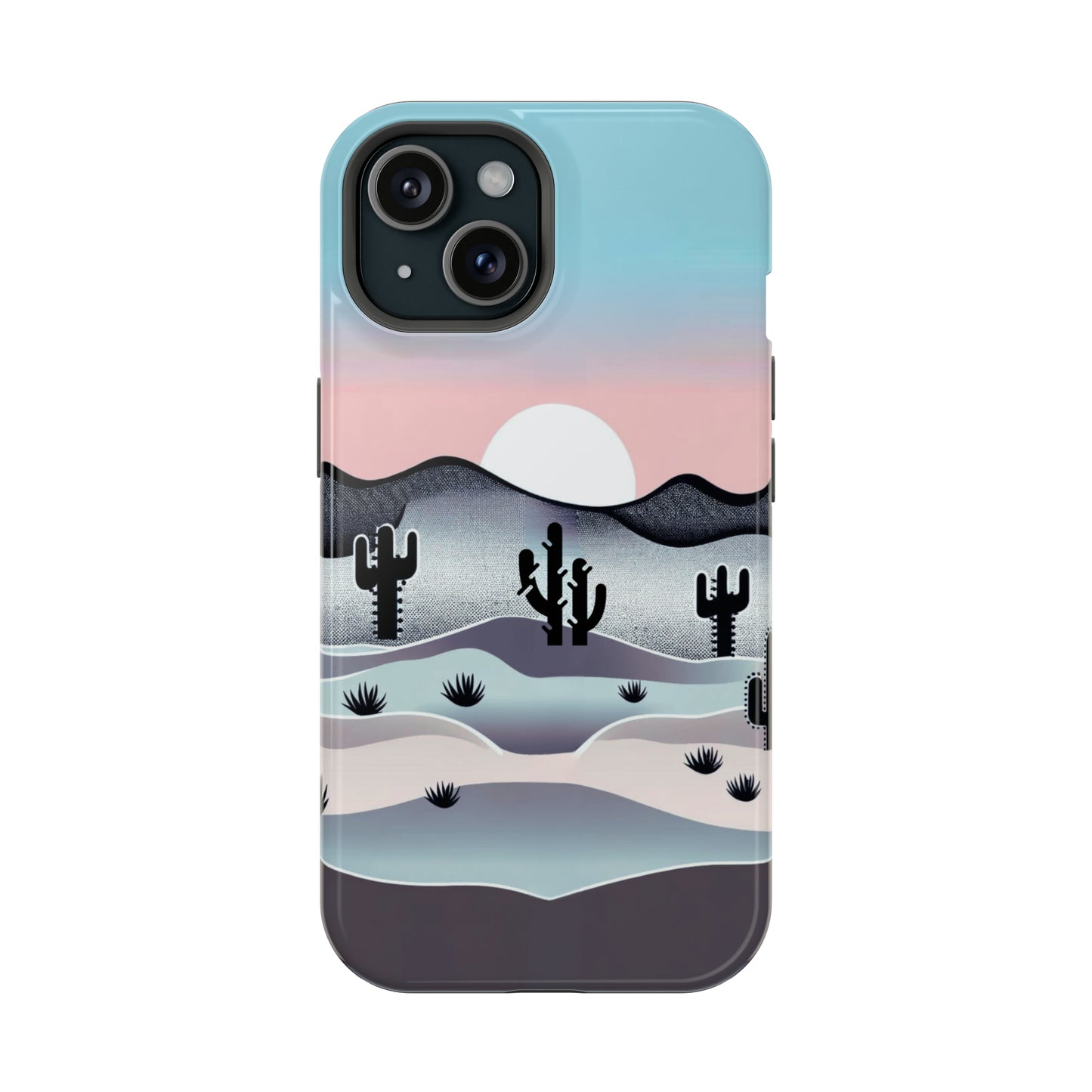 Tranquil Desert Twilight MagSafe iPhone Case - Elegant Western Scenery for iPhone 15, 14, 13, and Pro, Plus, and Pro Max. - BOGO Cases