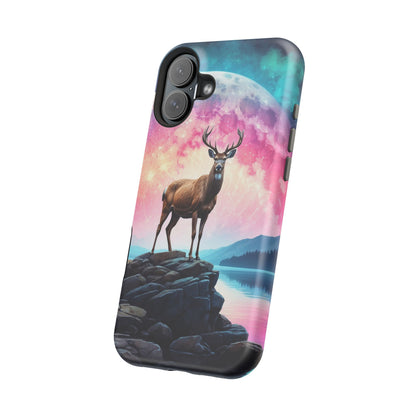 Vibrant Stag in Bloom – MagSafe iPhone Case