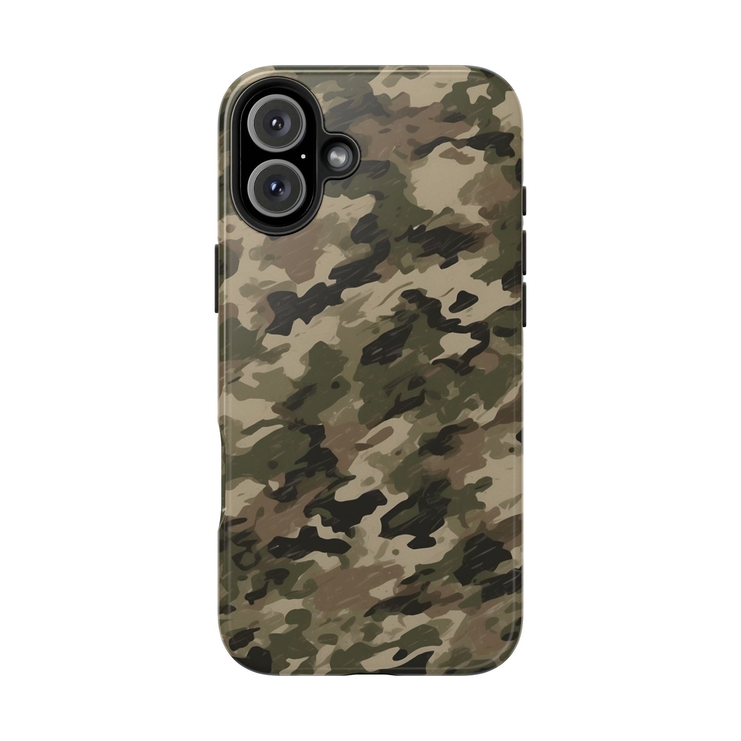 Classic Light Brown Camouflage – Durable iPhone Case with Timeless Design