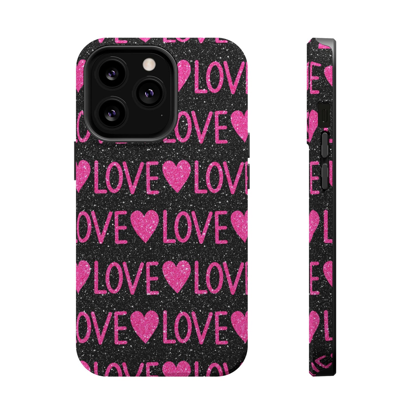 Pink Glitter Love MagSafe Case