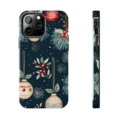 Elegant Christmas Ornaments and Pine - iPhone Series Case