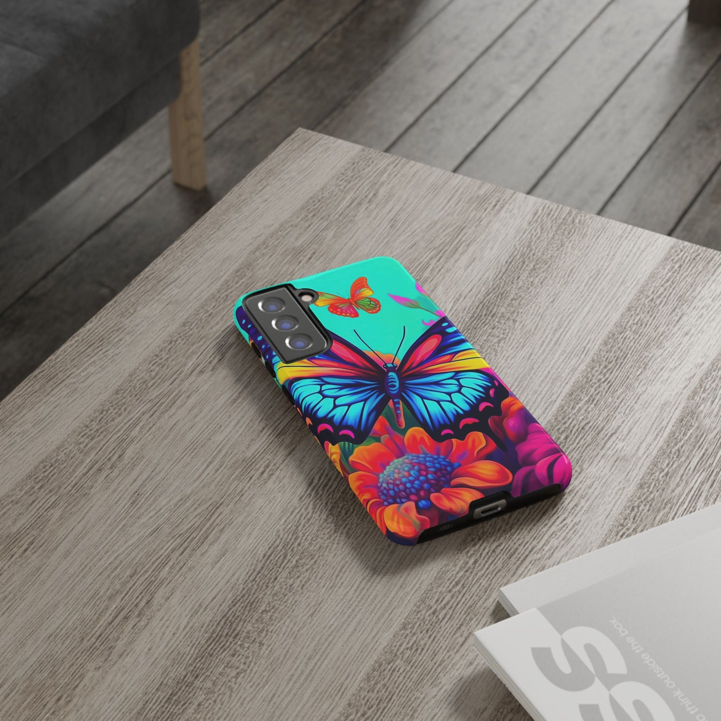 Vivid Butterfly & Floral Burst - Samsung Galaxy Case - BOGO Cases