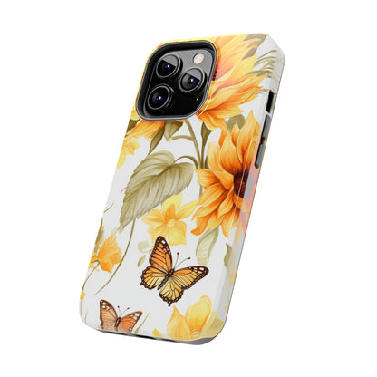 Sunflower & Butterfly Bliss - iPhone Series Case