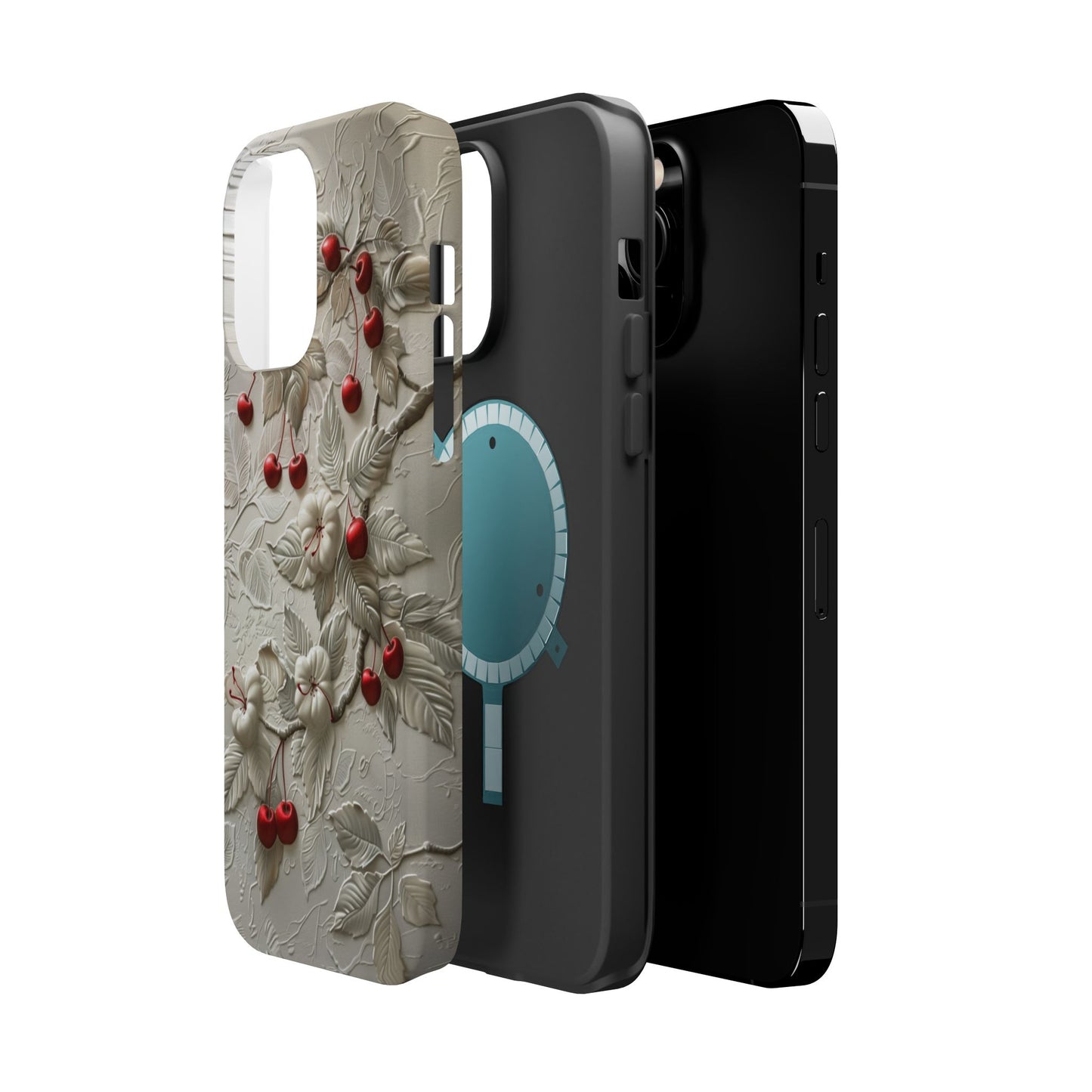 Unleash Your Inner Goddess With Our Athenian Elegance Cherry Marble Phone Case | A Blend of Classic Art and Modern Tech | Cute Cherries | Stone