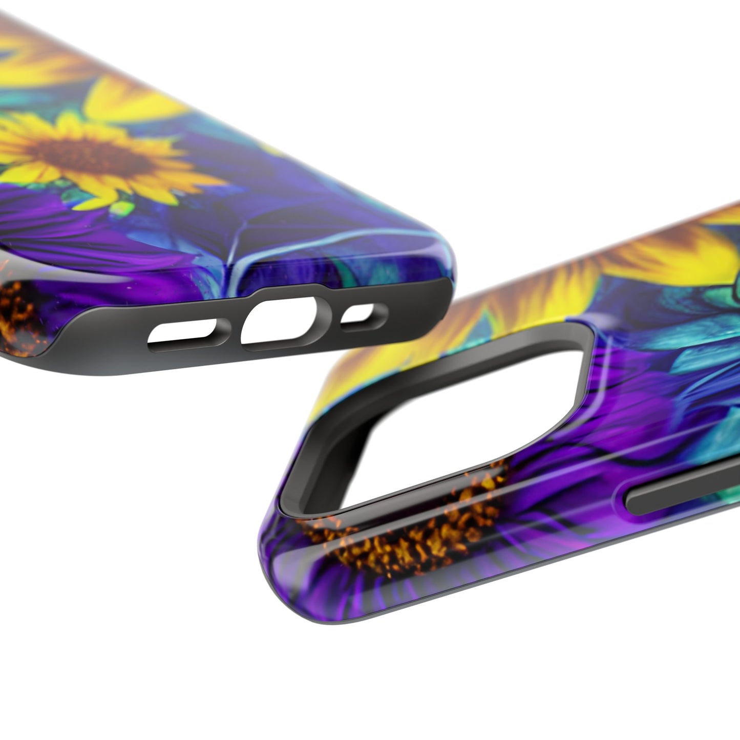 Purple & Gold Sunflower Dream - MagSafe iPhone Series Case