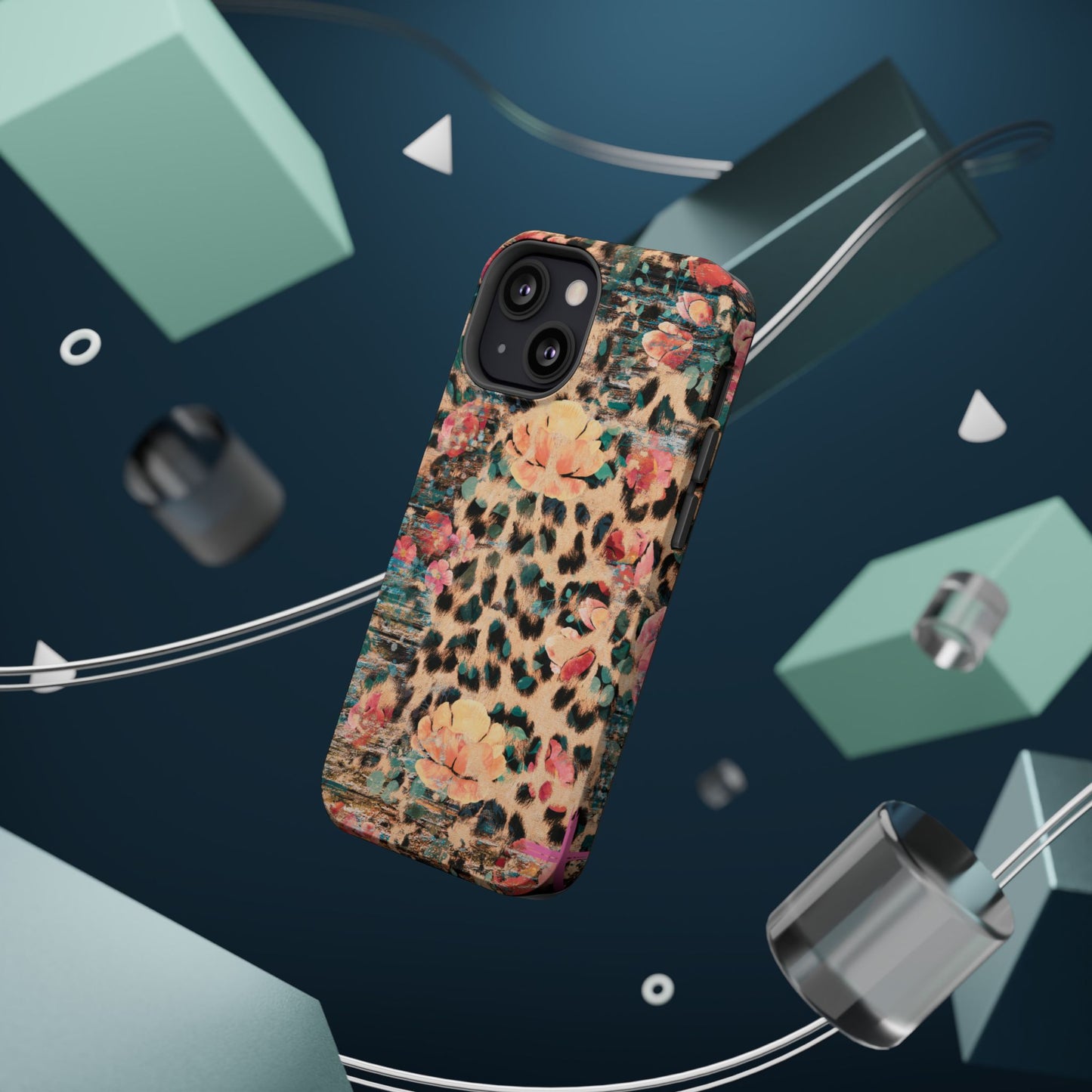 Rustic Floral Leopard - MagSafe iPhone Series Case