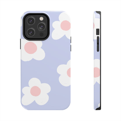 Retro Daisy Pastel Tough iPhone Case – Durable Design with Soft Matte Finish