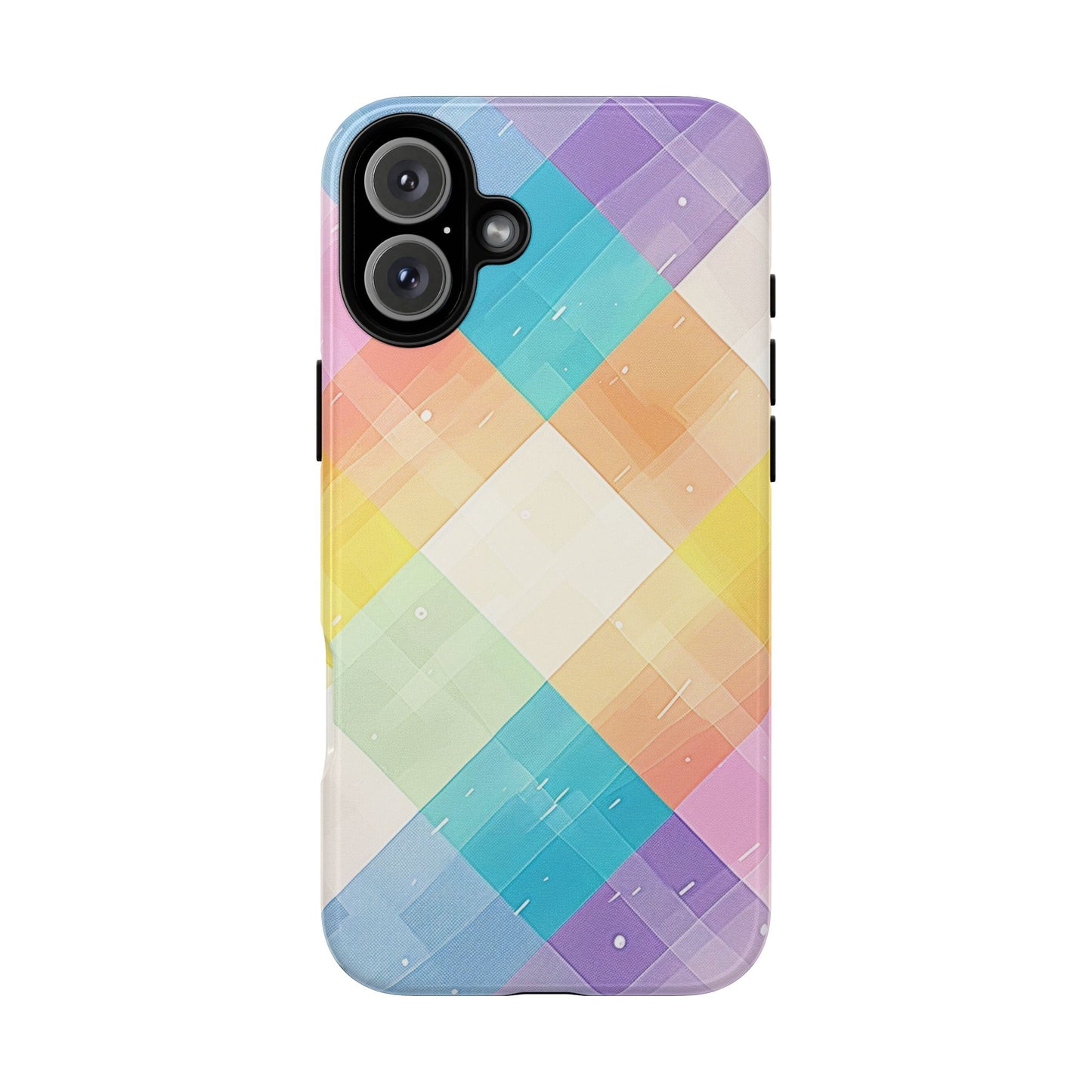 Pastel Plaid Watercolor iPhone Case