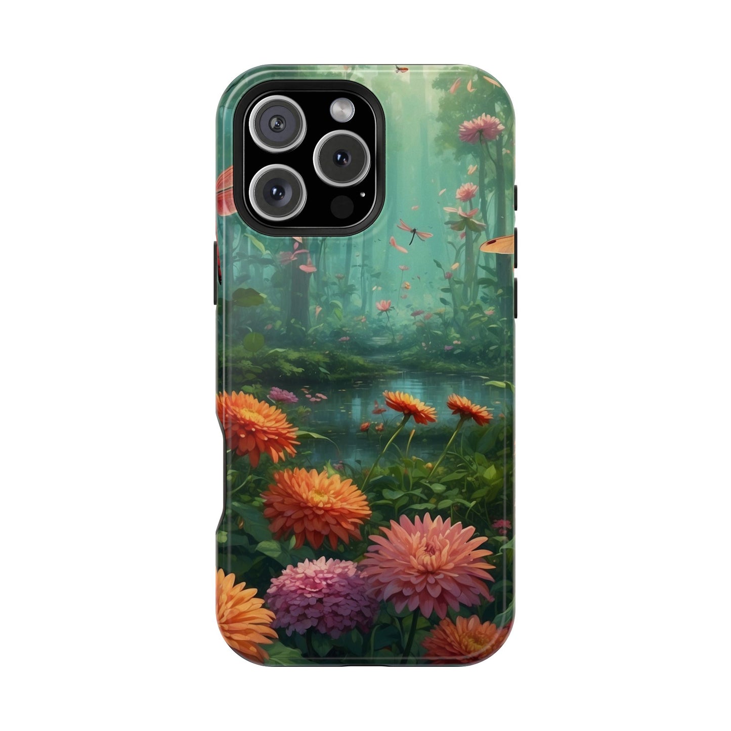 Enchanted Forest Dragonflies & Blossoms – MagSafe iPhone Series Case