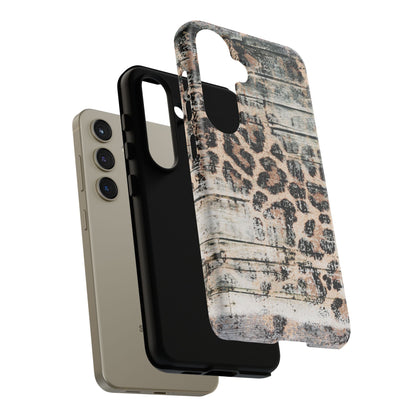 Rustic Leopard Wood Print - iPhone Series Case