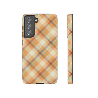 Samsung Galaxy Case - Warm Autumn Plaid Design