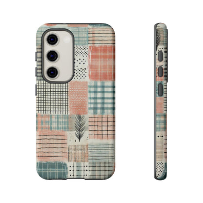 Modern Patchwork Pastel – Stylish Protection with Quilted Farmhouse Vibes - BOGO Cases