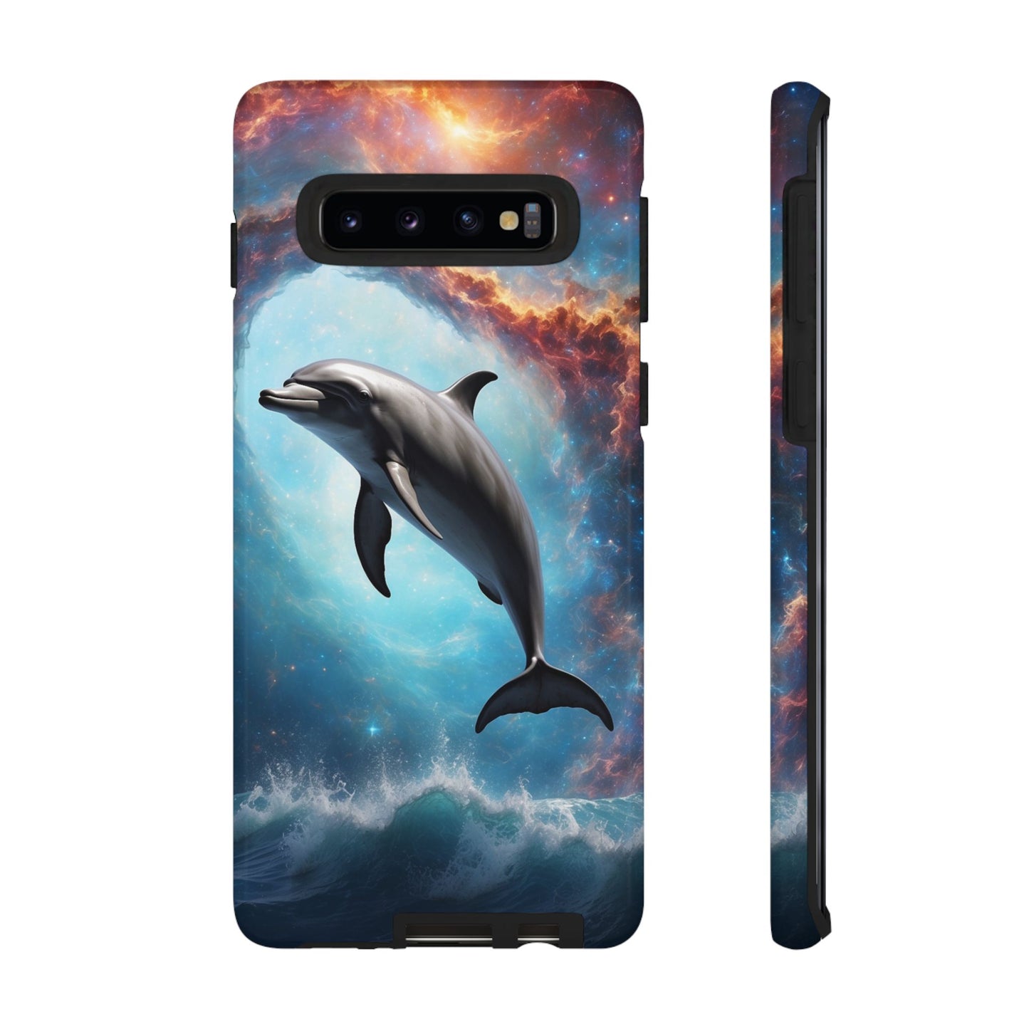 Cosmic Dolphin Space Vibes - Samsung Galaxy Case