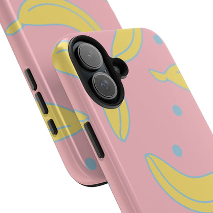 Pink Banana Pop iPhone Case – Cute Pastel Design with Fun Retro Vibe