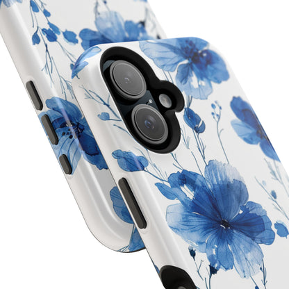 Ethereal Blue Blossoms iPhone Case