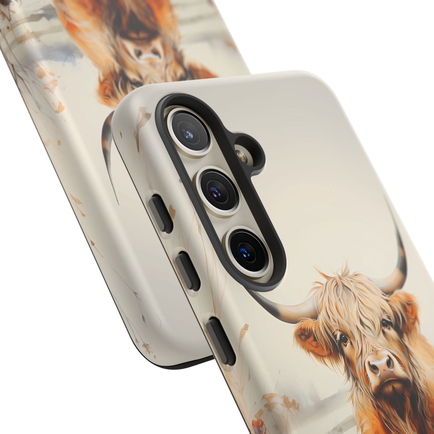 Cutest Highland Cow & Flowers Phone Case! - BOGO Cases