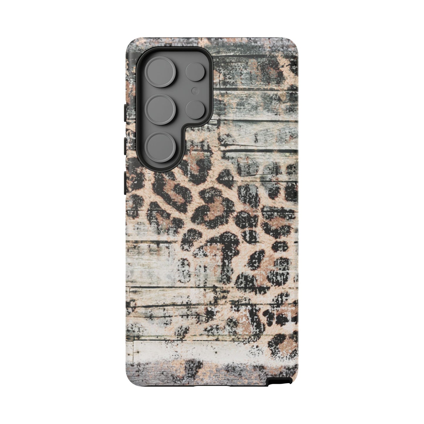 Rustic Leopard Wood Print - iPhone Series Case