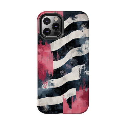 Blood Zebra iPhone Case – Bold Red & Black Pattern