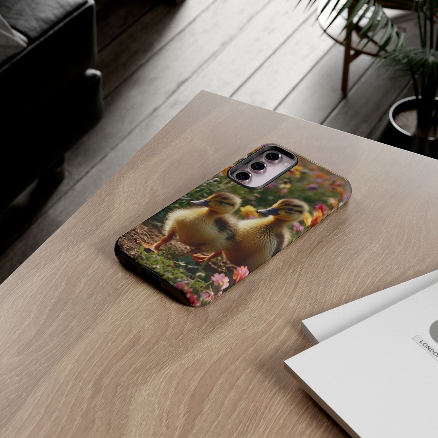 Charming Ducklings in Floral Garden - Samsung Galaxy Case