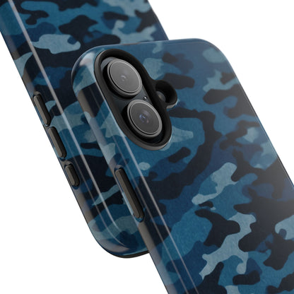 Dark Blue Camouflage – Stylish and Durable iPhone Case for Everyday Use