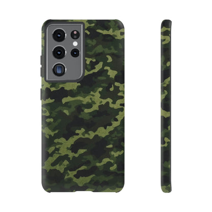 Dark Green Camouflage – Samsung Galaxy Case, Durable and Stylish