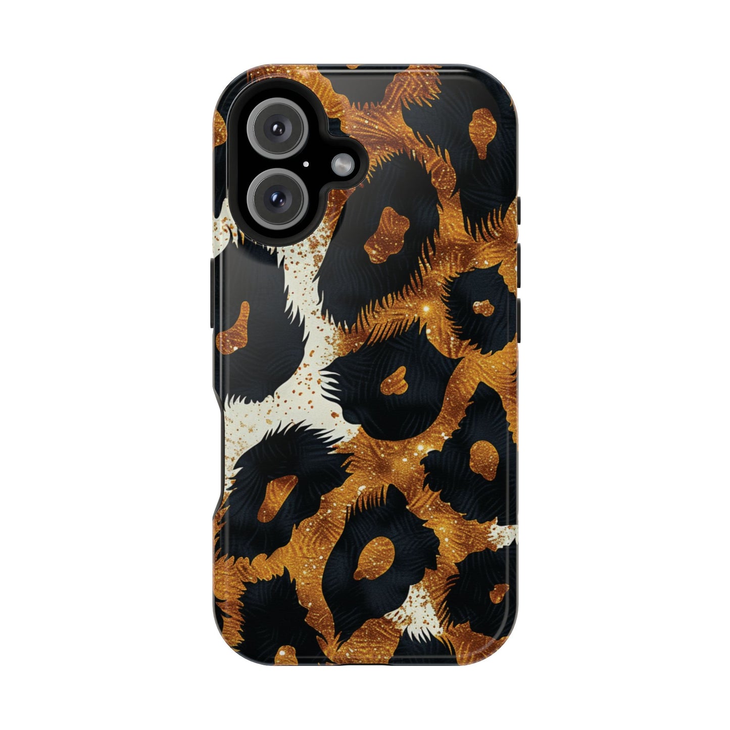 Safari Noir Gold Leopard iPhone Case