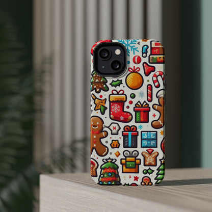 Festive Christmas Icons Pattern – MagSafe iPhone Series Case