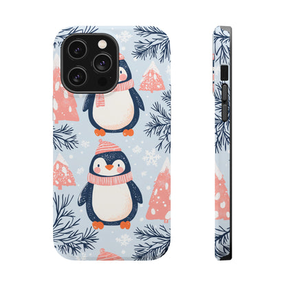 Penguin in Winter Wonderland MagSafe iPhone Case