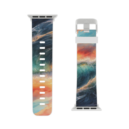  Ocean Wave Sunset Apple Watch Band