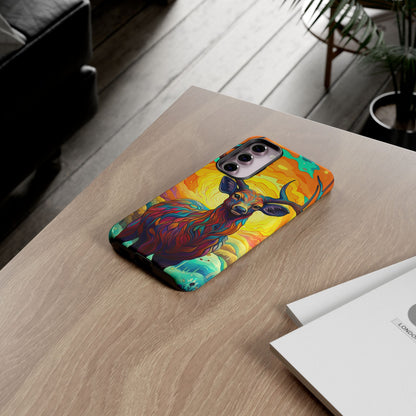 Vibrant Stag in Bloom – Samsung Galaxy Case