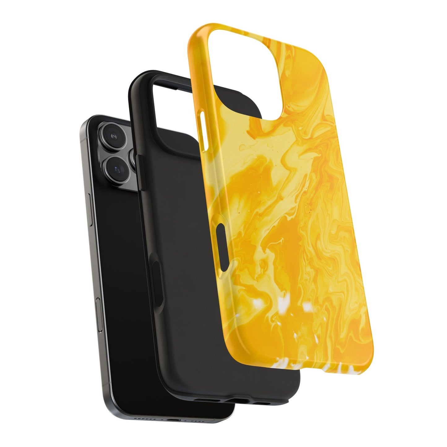 Luxe Yellow Marble iPhone Case – Stunning Golden Marble Texture