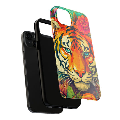 Fierce Rainbow Tiger Art - iPhone Series Case