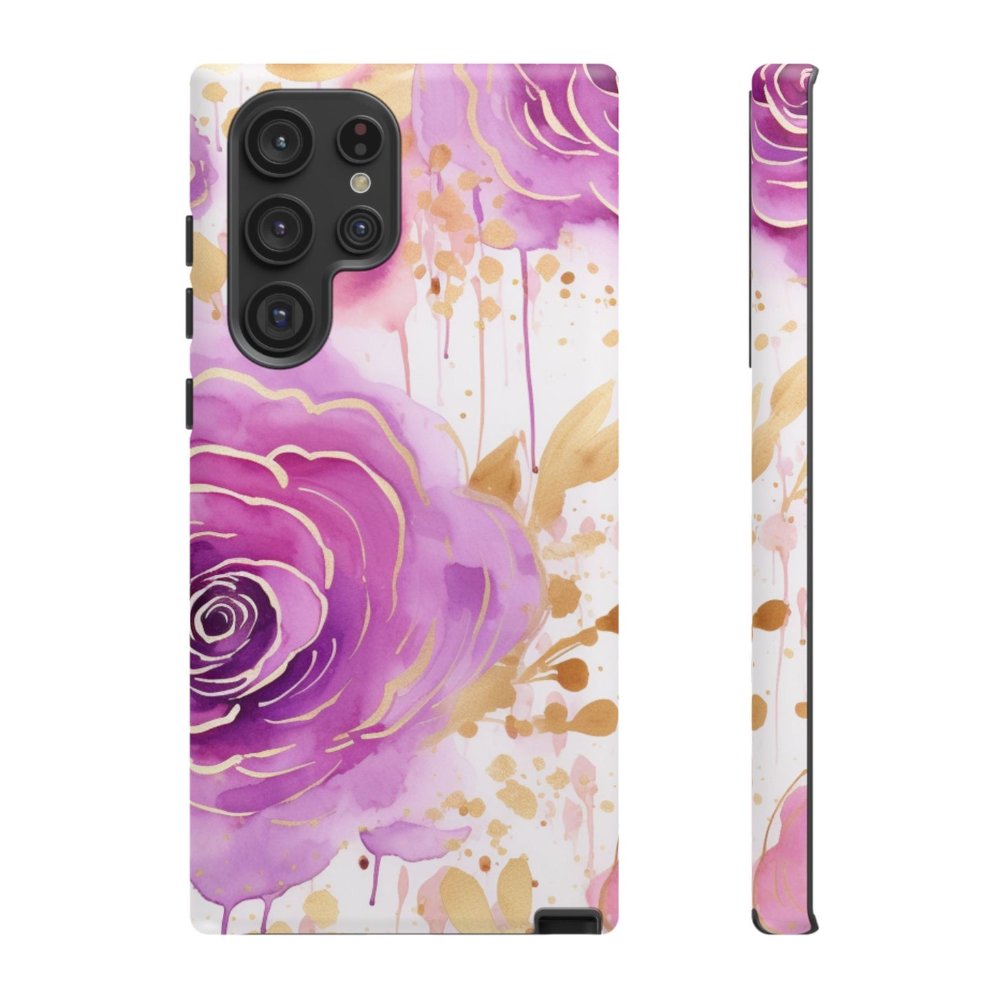 Radiant Purple & Gold Floral - Samsung Galaxy Series Case
