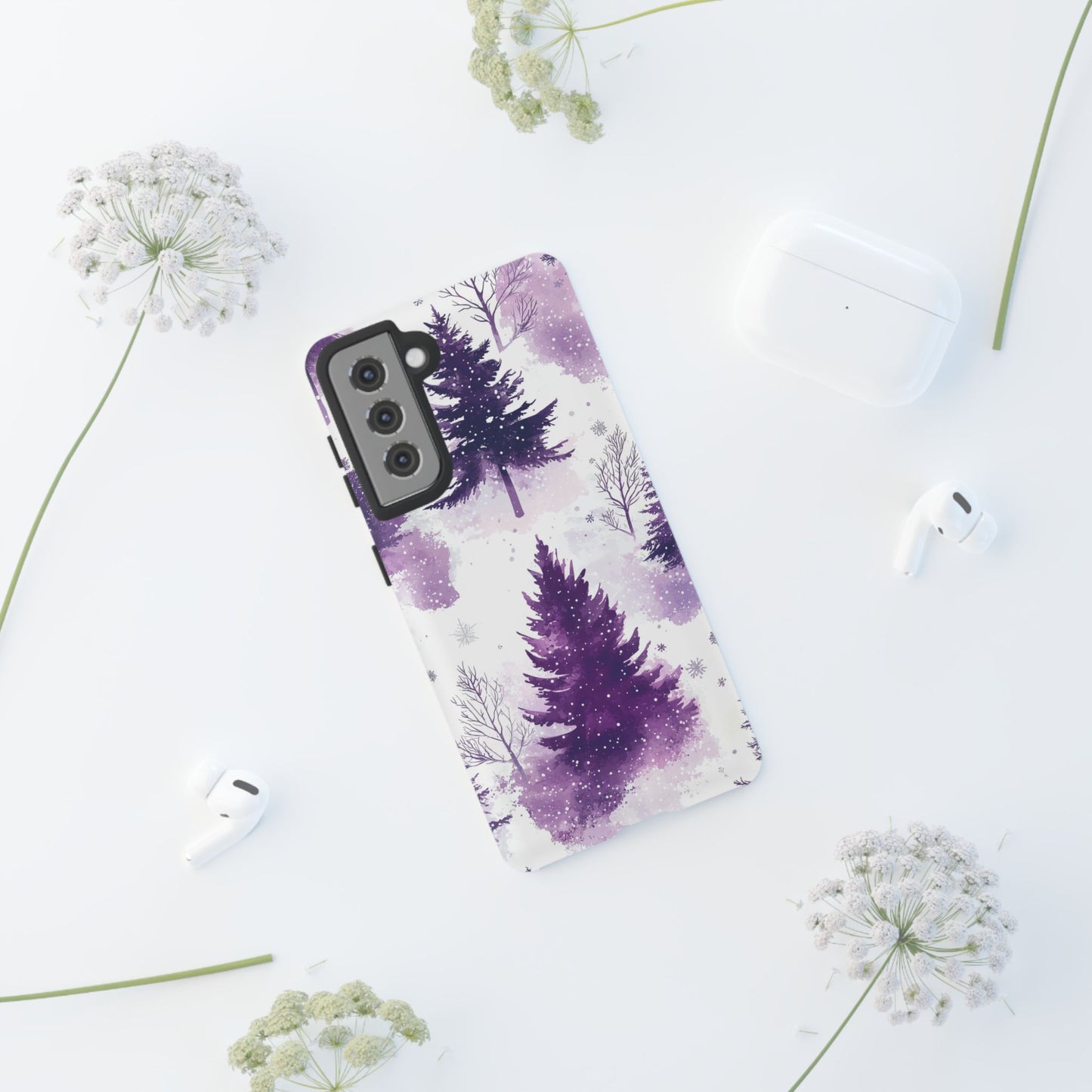 Purple Snowy Forest - Samsung Galaxy Series Case