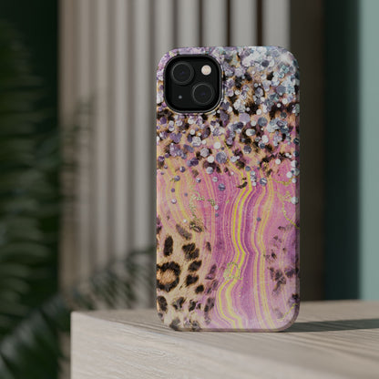 Glitter Glam Leopard – Magsafe iPhone Series Case