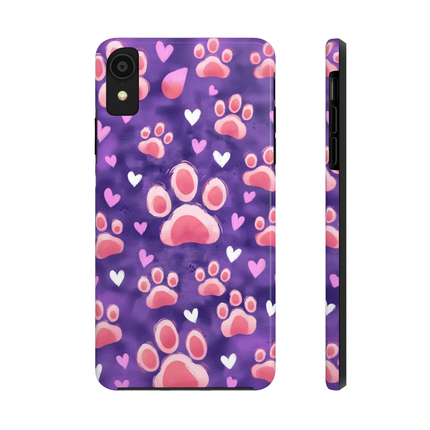 Bold Paw Print iPhone Case - Vibrant Pet-Themed Protective Cover