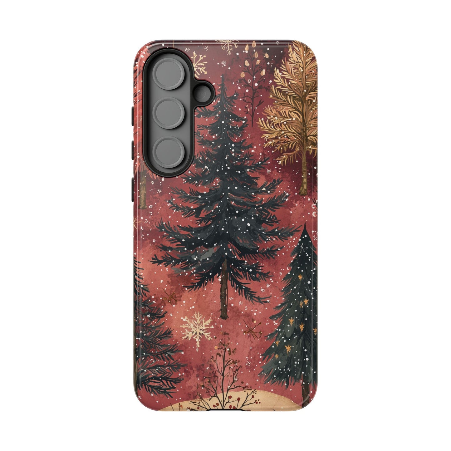 Rustic Red Winter Forest - Samsung Galaxy Series Case