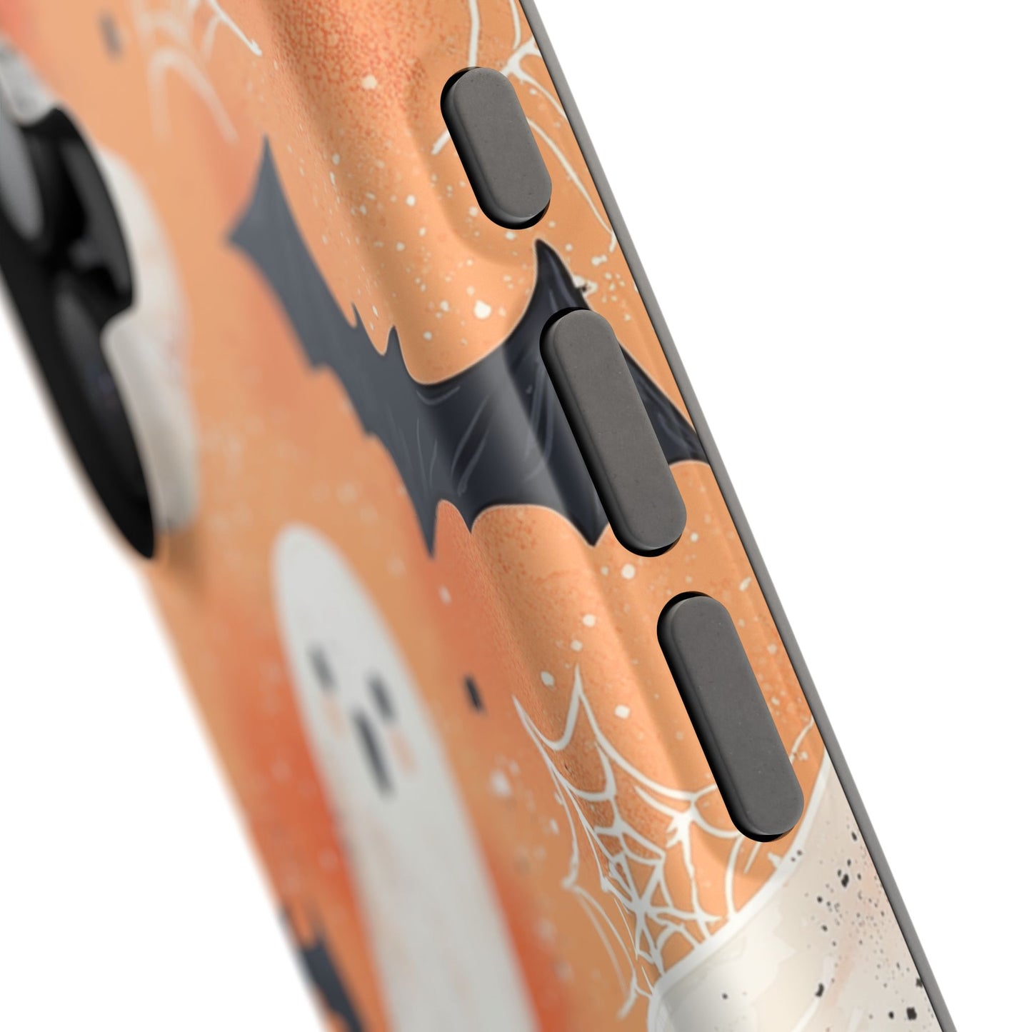 Spooky Cute Ghost MagSafe iPhone Case – Halloween Ghosts, Pumpkins, Bats & Cobwebs Design