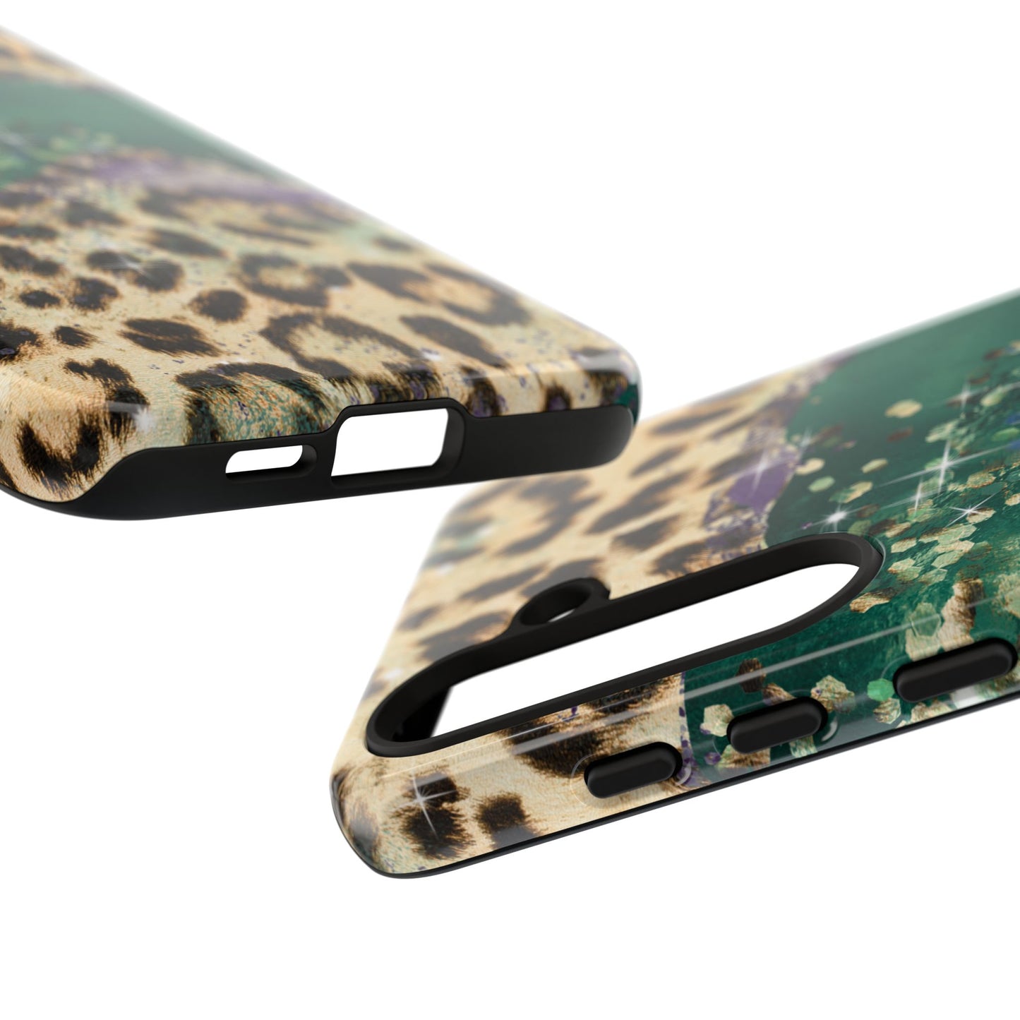 Emerald Glitter Leopard Print - iPhone Series Case